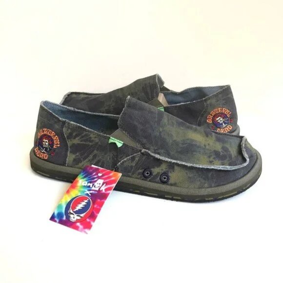 Sanuk Grateful Dead Vagabond ST Sidewalk Surfers Slip-On Shoes ~ Size 10 ~ New! main image 3